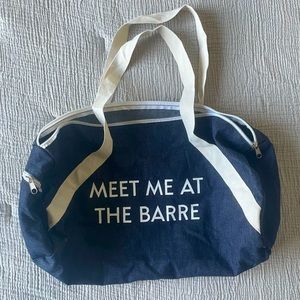 Private Party “Meet me at the Barre” Denim Gym Bag
